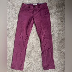 Men's Penguin Slim fit Chino Pants - plum color